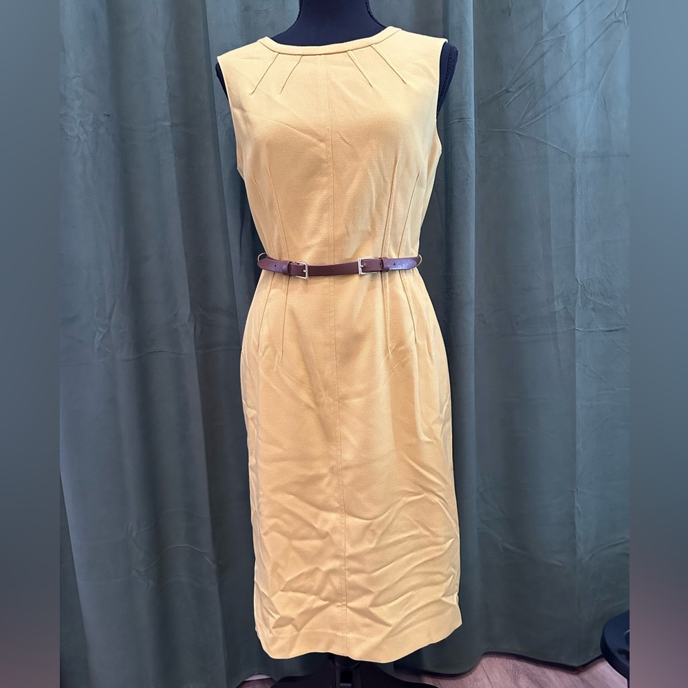 Mustard Yellow Business Dress